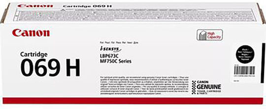 Canon 069H Γνήσιο Toner Laser Εκτυπωτή Μαύρο High Yield 7600 Σελίδων (5098C002) - Image 1