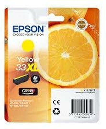 Epson 33XL Γνήσιο Μελάνι Εκτυπωτή InkJet Κίτρινο (C13T33644010 C13T33644012) - Image 1
