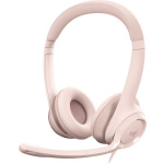 Logitech H390 On Ear Multimedia Ακουστικά με μικροφωνο και σύνδεση USB-A σε Ροζ χρώμα - Image 2