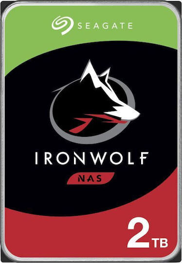 Seagate Ironwolf 2TB HDD Σκληρός Δίσκος 3.5" SATA III 5900rpm με 256MB Cache για NAS - Image 1