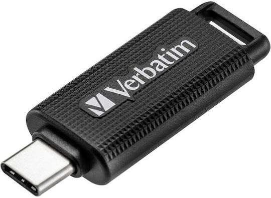 Verbatim Retractable 32GB USB 3.2 Stick με σύνδεση USB-C Μαύρο - Image 1