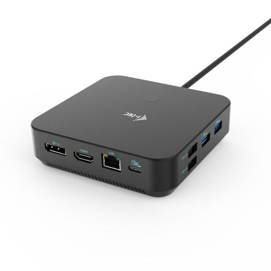 i-tec USB-C Docking Station με HDMI/DisplayPort 4K PD Ethernet και συνδεση 3 Οθονών Μαύρο (C31TRIPLE4KDOCKPDPRO) - Image 1