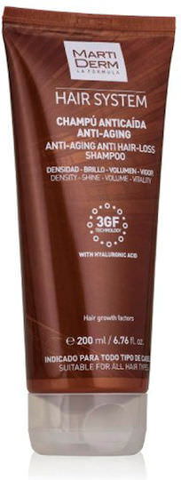 Martiderm Hair System Anti Aging Σαμπουάν κατά της Τριχόπτωσης για Όλους τους Τύπους Μαλλιών 200ml - Image 1