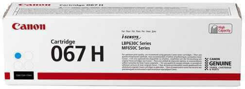 Canon 067H Γνήσιο Toner Laser Εκτυπωτή Κυανό High Capacity 2350 Σελίδων (5105C002) - Image 1