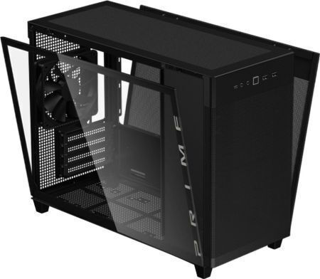 Asus Prime AP201 TG Gaming Micro Tower Κουτί Υπολογιστή με Πλαϊνό Παράθυρο Black - Image 1