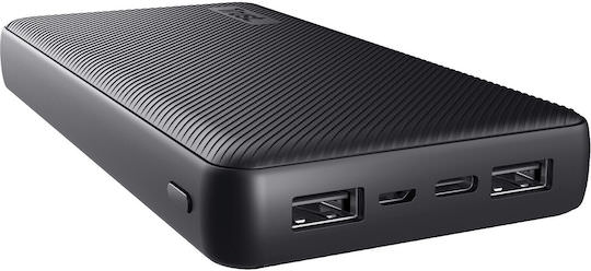 Trust Primo Power Bank 20000mAh 15W με 2 Θύρες USB-A και Θύρα USB-C Μαύρο - Image 1