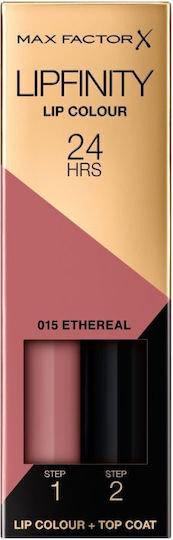 Max Factor Lipfinity Lip Colour Υγρό Κραγιόν 015 Etheral 4.2gr - Image 1
