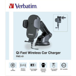 Verbatim Βάση Κινητού Αυτοκινήτου FWC-01 με Ρυθμιζόμενα Άγκιστρα και Ασύρματη Φόρτιση Μαύρη - Image 4