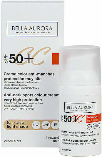 Bella Aurora CC Cream Κρέμα Προσώπου Ημέρας με SPF50 κατά των Ατελειών 30ml - Image 1