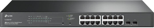 TP-LINK TL-SG2218P v1 Managed L3 PoE+ Switch με 16 Θύρες Gigabit (1Gbps) Ethernet και 2 SFP Θύρες - Image 1
