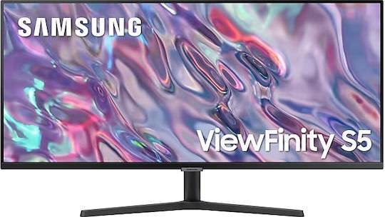 Samsung ViewFinity S5 S50GC Ultrawide VA HDR Monitor 34" QHD 3440x1440 με Χρόνο Απόκρισης 5ms GTG - Image 1