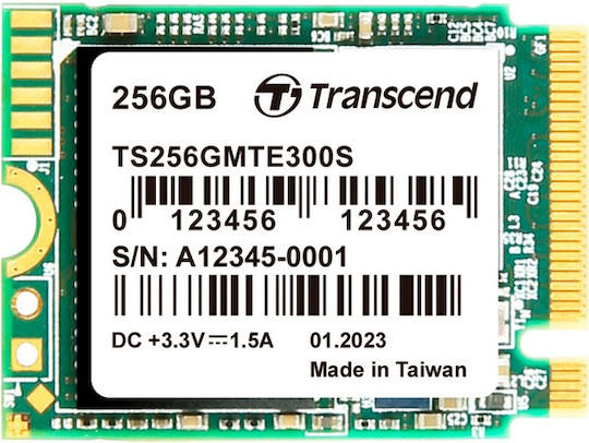 Transcend 300S SSD 256GB M.2 NVMe PCI Express 3.0 - Image 1
