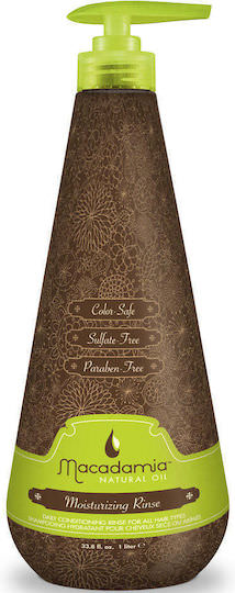 Macadamia Moisturizing Rinse Conditioner Αναδόμησης/Θρέψης για Ξηρά Μαλλιά 1000ml - Image 1