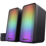 Trust Gxt 611 Wezz Ηχεία Υπολογιστή 2.0 με RGB Φωτισμό και Ισχύ 12W σε Μαύρο Χρώμα - Image 3