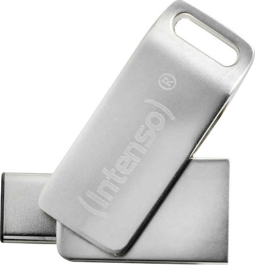 Intenso CMobile Line 128GB USB 3.1 Stick με σύνδεση USB-C & USB-A Ασημί - Image 1