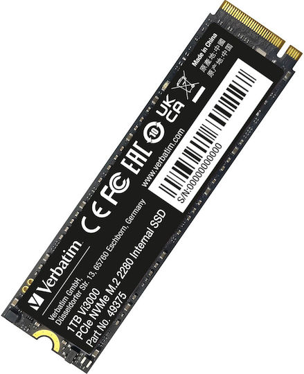 Verbatim Vi3000 SSD 512GB M.2 NVMe PCI Express 3.0 - Image 1
