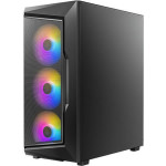 Antec AX61 Midi Tower Κουτί Υπολογιστή με Πλαϊνό Παράθυρο και RGB Φωτισμό Μαύρο - Image 3