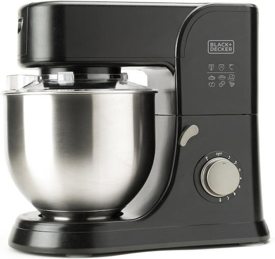 Black & Decker Κουζινομηχανή 1000W με Ανοξείδωτο Κάδο 5.2lt - Image 1