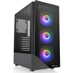 Thermaltake View 200 TG Gaming Midi Tower Κουτί Υπολογιστή με RGB Φωτισμό Μαύρο - Image 4