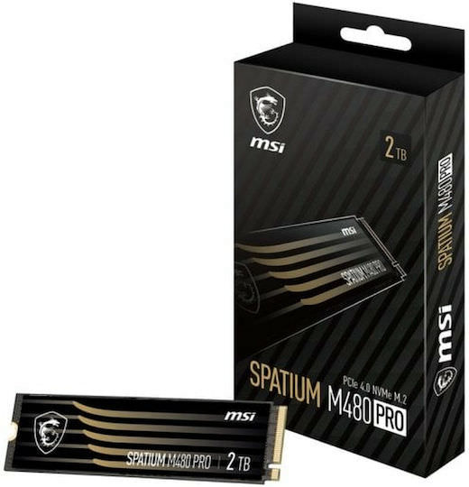 MSI Spatium M480 Pro SSD 2TB M.2 NVMe PCI Express 4.0 - Image 1