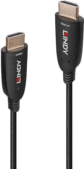 Lindy HDMI 2.1 Cable HDMI male - HDMI male 30m Μαύρο - Image 1