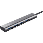 Trust USB 3.2 Hub 4 Θυρών με σύνδεση USB-A Ασημί - Image 3