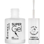 Rimmel Super Gel Polish French Manicure Gloss Βερνίκι Νυχιών Μακράς Διαρκείας Λευκό 12ml - Image 2