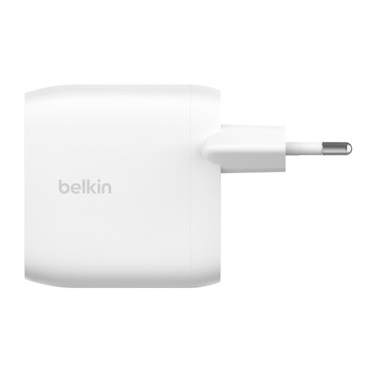 Belkin Φορτιστής Χωρίς Καλώδιο με 2 Θύρες USB-C 30W Power Delivery Λευκός (BoostCharge Pro) - Image 1