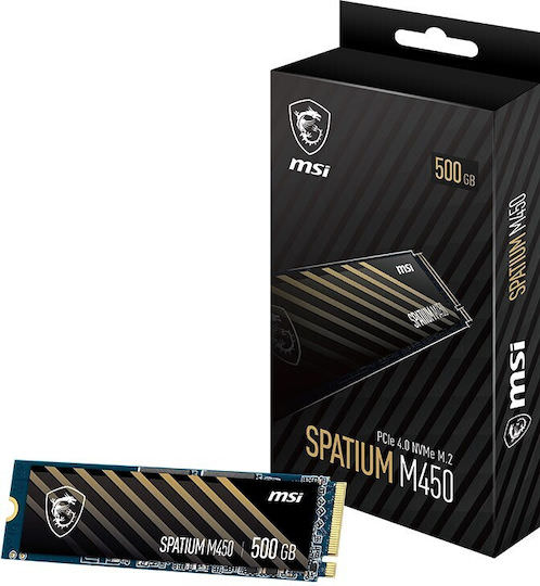 MSI Spatium M450 SSD 500GB M.2 NVMe PCI Express 4.0 - Image 1