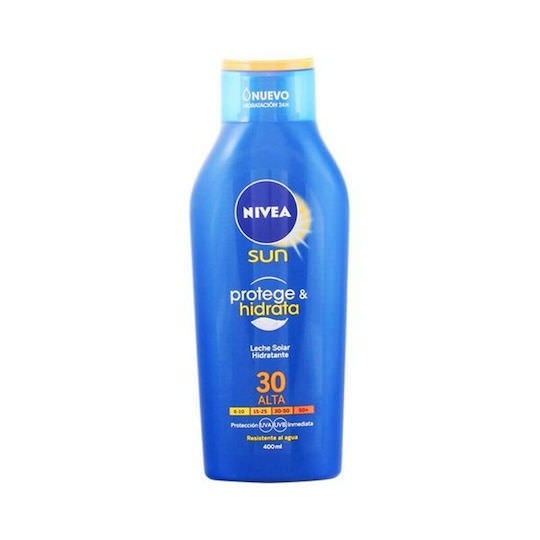 Nivea Protect & Moisture Αδιάβροχη Αντηλιακή Λοσιόν για το Σώμα SPF30 400ml - Image 1