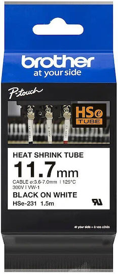 Brother P-Touch Ταινία Ετικετογράφου 1.5m x 110mm σε Μαύρο Χρώμα - Image 1