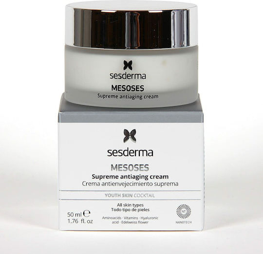 Sesderma Mesoses Αντιγηραντική Κρέμα Προσώπου Ημέρας με Υαλουρονικό Οξύ 50ml - Image 1