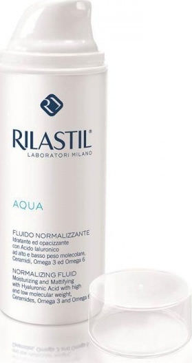 Rilastil Aqua 24ωρη Ενυδατική & Ρυθμιστική Λεπτόρρευστη Κρέμα Προσώπου με Υαλουρονικό Οξύ & Πρεβιοτικά 50ml - Image 1