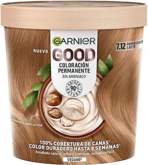 Garnier Good Βαφή Μαλλιών Χωρίς Αμμωνία 7.12 blonde coffee latte - Image 1