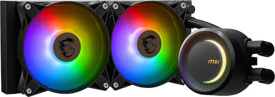MSI MAG CoreLiquid E240 Υδρόψυξη Επεξεργαστή Διπλού Ανεμιστήρα 120mm για Socket AM4/AM5/1700/1200/115x με ARGB Φωτισμό - Image 1