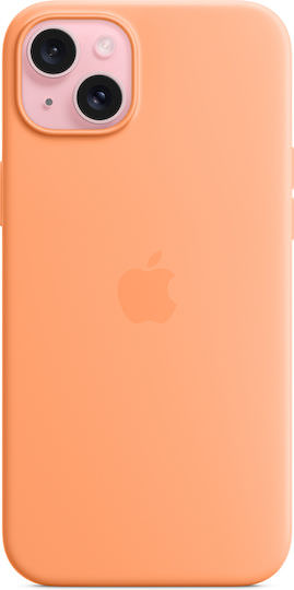 Apple Silicone Case with MagSafe Back Cover Σιλικόνης Πορτοκαλί (iPhone 15 Plus) - Image 1