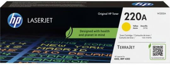 HP 220a Γνήσιο Toner Laser Εκτυπωτή Κίτρινο 1800 Σελίδων W2202A - Image 1