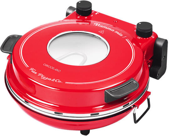 Cecotec Fun Pizza & Co Mamma Mia Παρασκευαστής Πίτσας 1200W Κόκκινος - Image 1