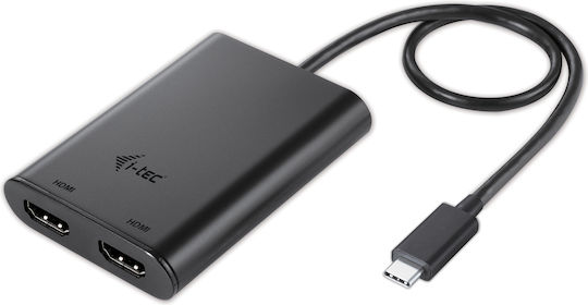 i-tec Μετατροπέας USB-C male σε HDMI female 2τμχ C31DUAL4KHDMI - Image 1