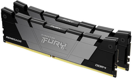 Kingston Fury Renegade DDR4 32GB RAM με 2x16GB Modules και Ταχύτητα 3600 για Desktop - Image 1