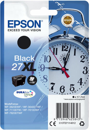 Epson 27XL Γνήσιο Μελάνι Εκτυπωτή InkJet Μαύρο (C13T27114022) - Image 1