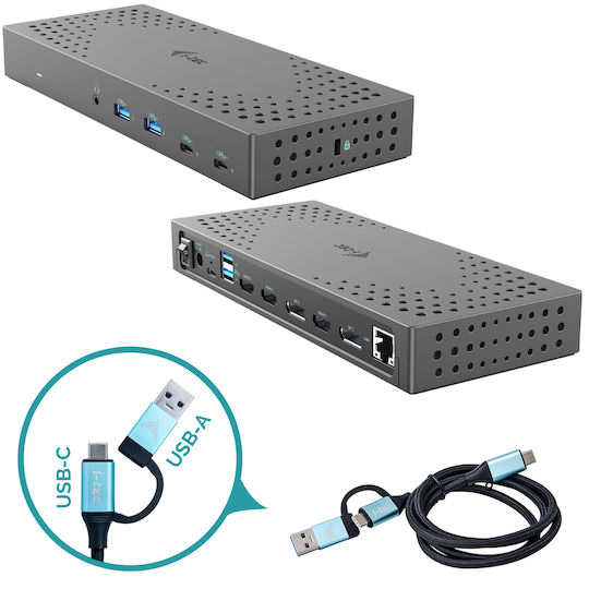 i-tec Usb USB-C / USB-A Docking Station με 4K PD Ethernet Γκρι - Image 1