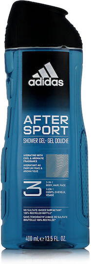 adidas After Sport Αφρόλουτρο σε Gel για Άνδρες για Σώμα, Μαλλιά & Πρόσωπο 3in1 400ml - Image 1