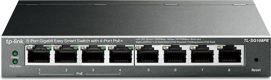 TP-LINK TL-SG108PE v5 Unmanaged L2 PoE Switch με 8 Θύρες Ethernet - Image 1