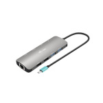 i-tec USB-C Metal Nano USB-C Docking Station με HDMI 4K PD Ethernet και σύνδεση 2 Οθονών Γκρι