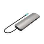 i-tec USB-C Metal Nano USB-C Docking Station με HDMI 4K PD Ethernet και σύνδεση 2 Οθονών Γκρι - Image 3