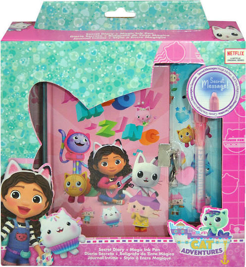 Kids Licensing Dollhouse Σετ 12 Παιδικά Σημειωματάρια 30 Φύλλων με Τελείες με Στυλοθήκη και Λουκέτο - Image 1