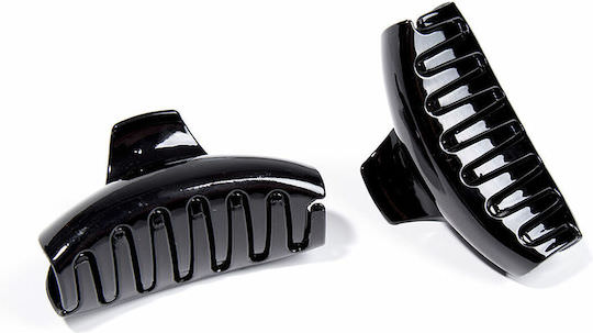 Inca Σετ Κλιπς για Μαλλιά Pinza Grande Μαύρο 2τμχ - Image 1