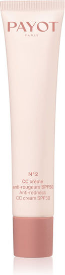 Payot Creme No2 CC Κρέμα Προσώπου Ημέρας με SPF50 για Ενυδάτωση, Ατέλειες & Ερυθρότητα με Πανθενόλη & Centella Asiatica 40ml - Image 1