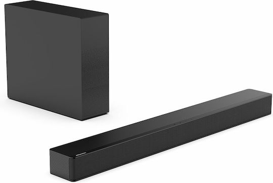 Hisense Soundbar 2.1 Bluetooth και HDMI 120W με Ασύρματο Subwoofer Μαύρο HS2100 - Image 1